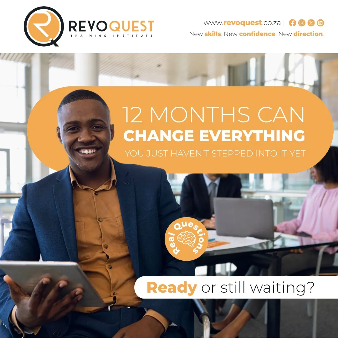 12 months can change everything: a young professional with a tablet